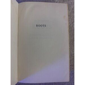 Roots Hardcover 1976 By Alex Haley First Edition Doubleday Black/Brown Cover